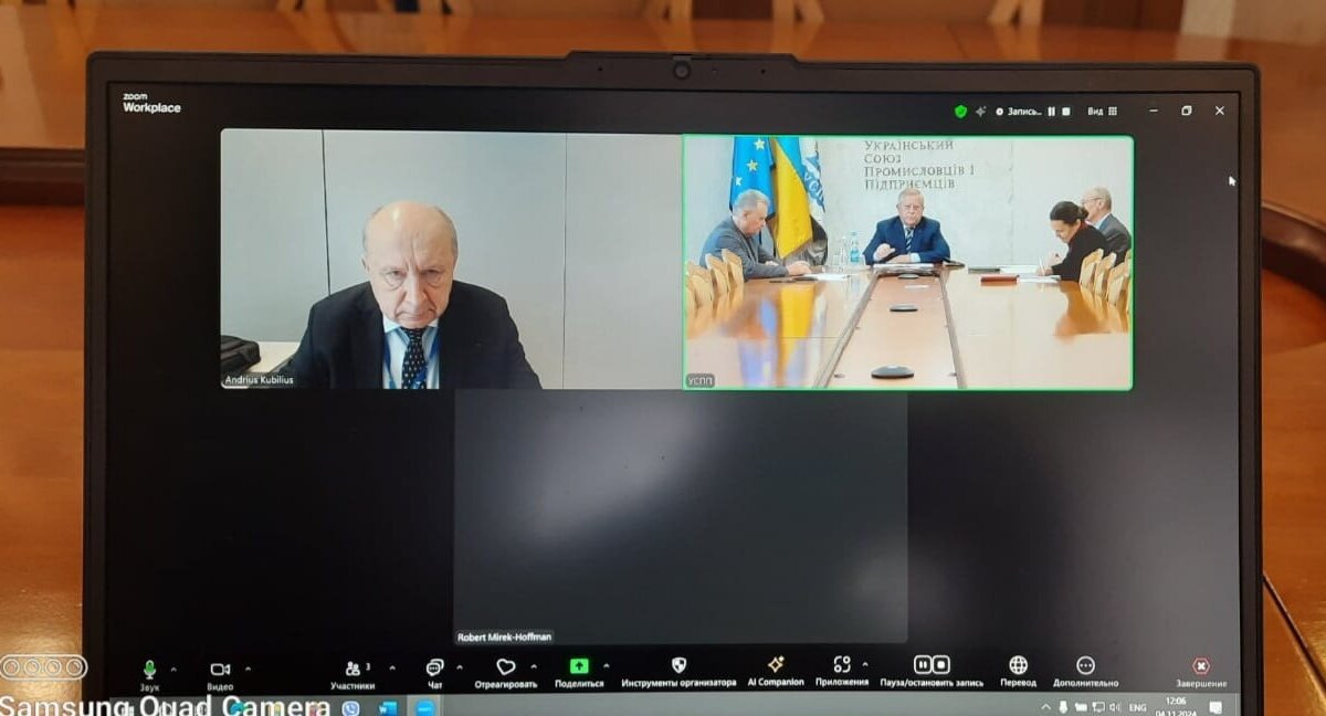 Анатолій Кінах обговорив із єврокомісаром з питань оборони та космосу Андрюсом Кубілюсом розвиток спільних проєктів України та ЄС